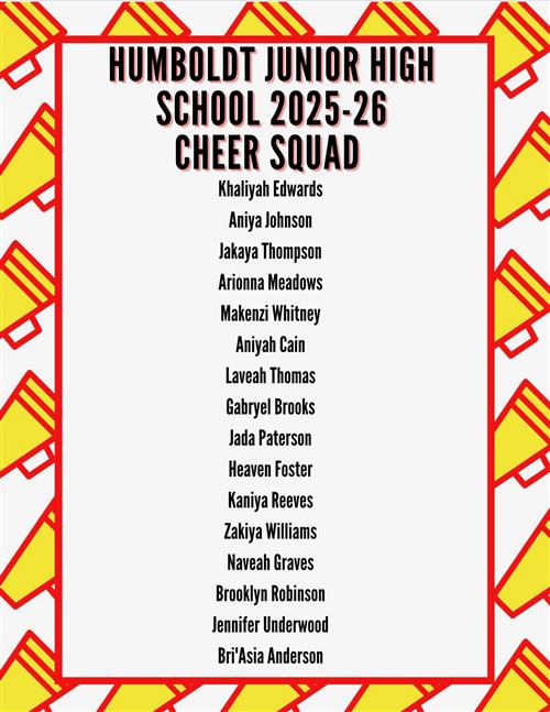 25/26 Jr. High Cheer Squad
